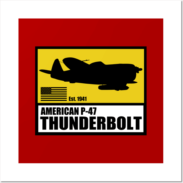 P-47 Thunderbolt Wall Art by Tailgunnerstudios